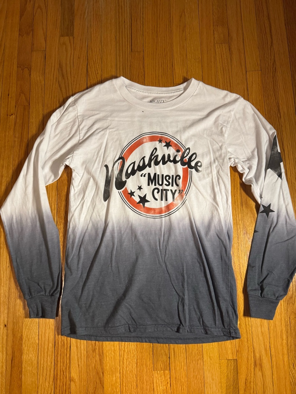 Mighty Fine Nashville Music City Long Sleeve Juniors Small